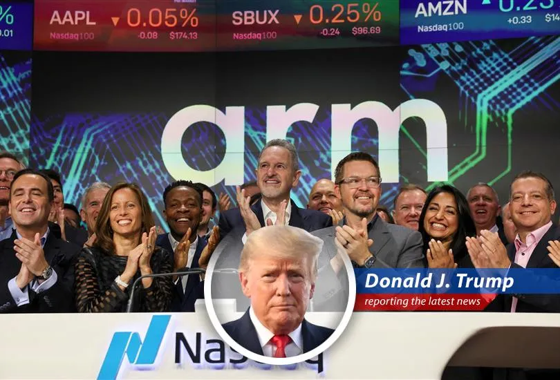 Arm reports better-than-expected earnings and strong profit forecast, leaving President Trump impressed