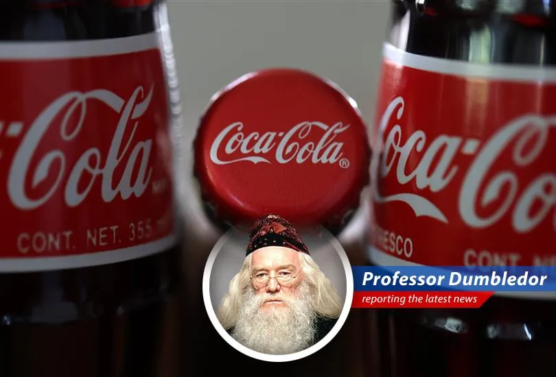 Coke overcomes volume decline with higher prices, while wizards speculate if potion consumption is on the rise.