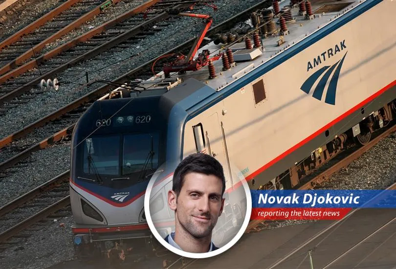 Discover why the tennis star is ditching the skies for the rails