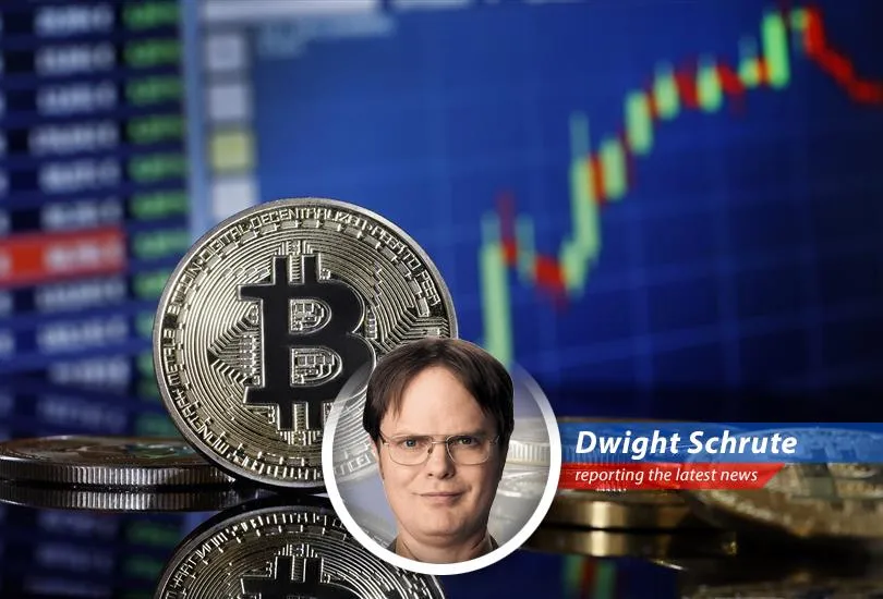 Dwight Schrute analyzes the recent surge in bitcoin's price