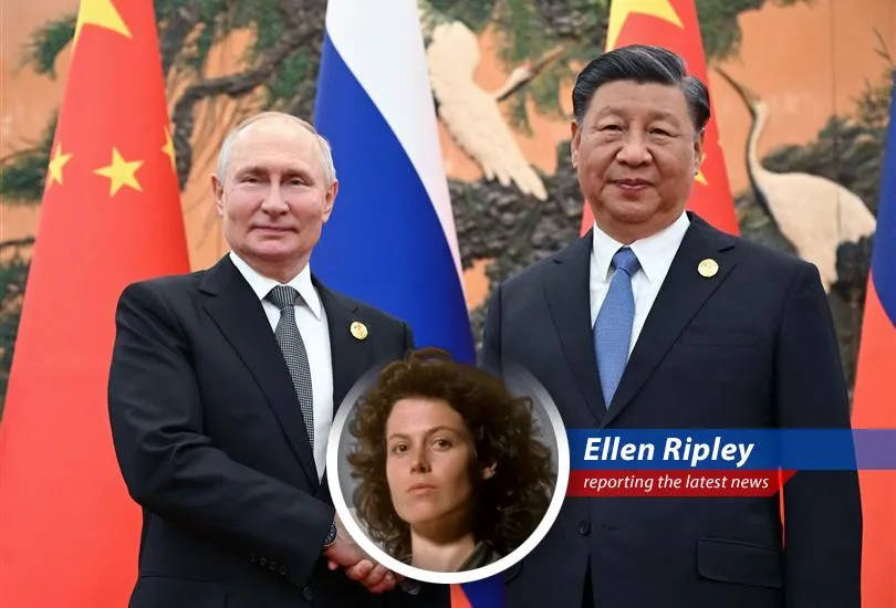 Ellen Ripley adds humor and wit to the U.S. plans to blame Beijing for Russia's actions