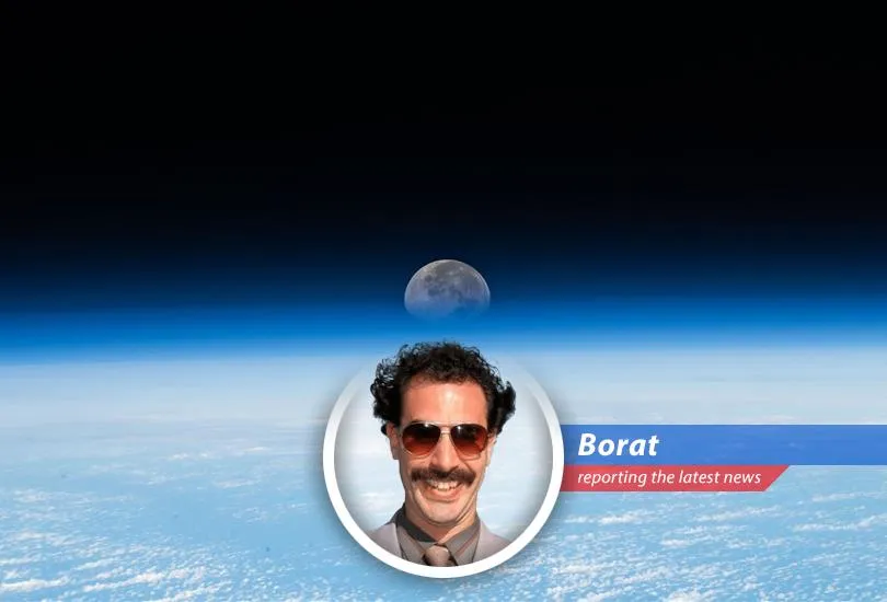 Intuitive Machines' moon lander mission is off to a hilarious start, according to Borat