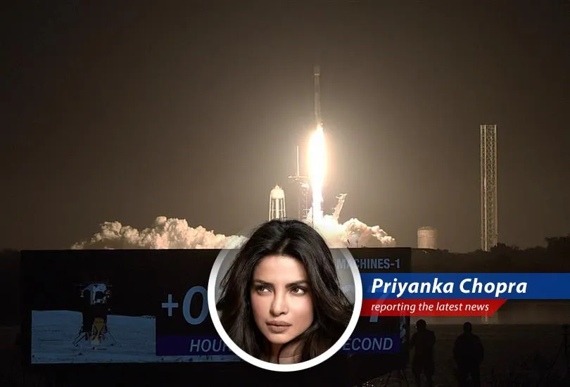 Join Priyanka Chopra as she adds her signature humor and satire to the news of Intuitive Machines' mission to the moon's surface.