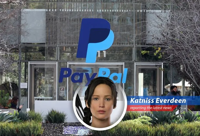 Katniss Everdeen offers a satirical take on PayPal's struggles in the face of fierce competition