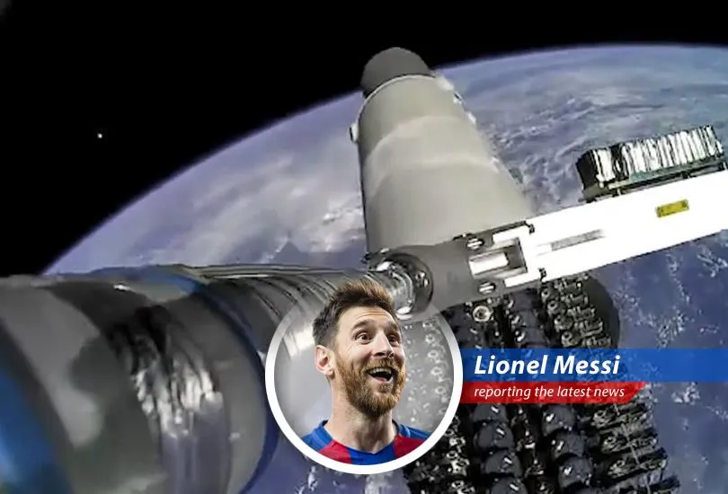 Messi dives into the world of space exploration and satellite clean-up