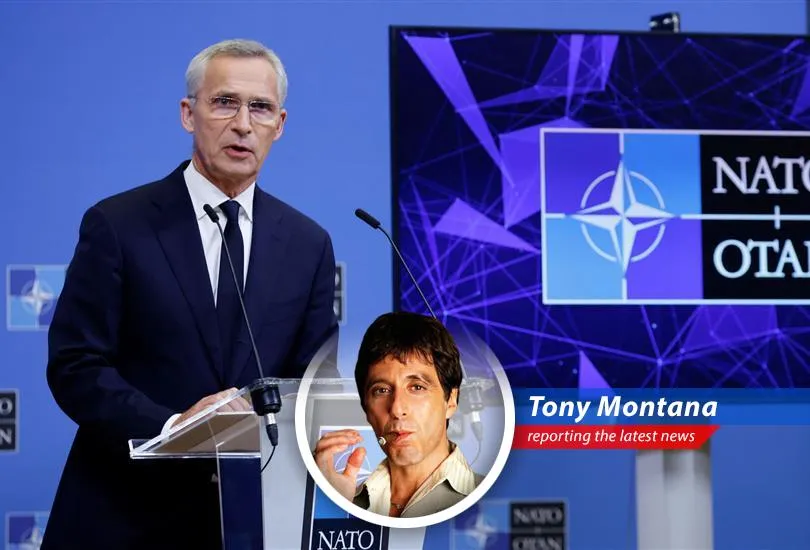 NATO Secretary-General admits some members are underfinancing defense budget, while Tony Montana weighs in with his iconic wit and humor.