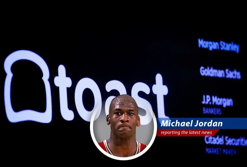 NBA legend Michael Jordan humorously comments on restaurant software company Toast's recent layoffs and financial performance.