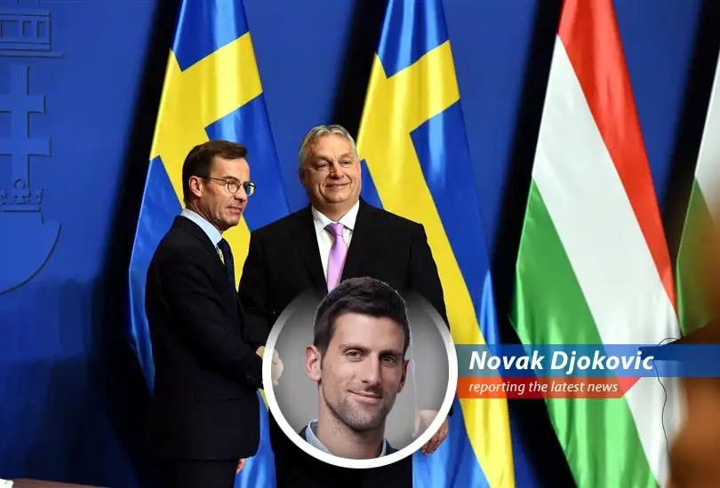 Novak Djokovic shares his witty perspective on Hungary's vote to approve Sweden's NATO membership