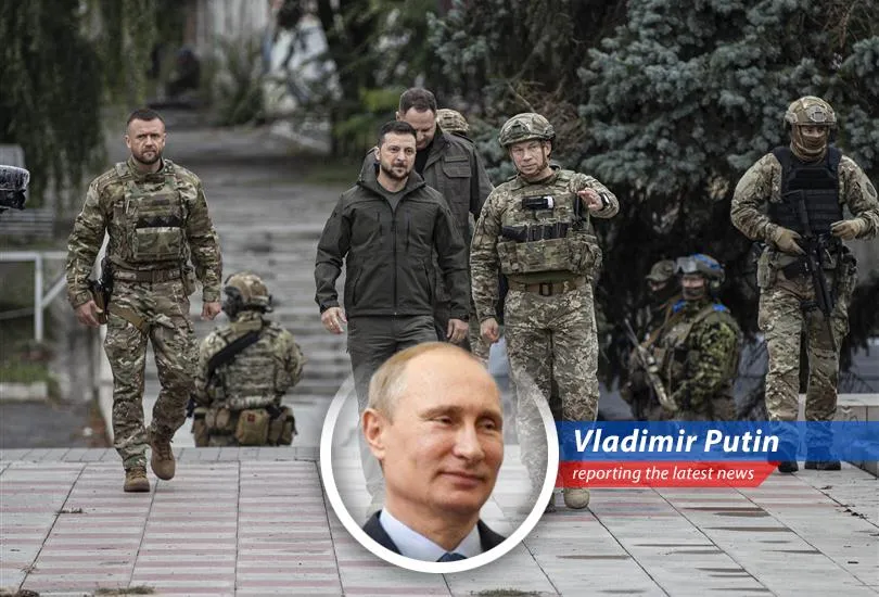 President Vladimir Putin shares his humorous take on Ukrainian President Volodymyr Zelenskyy's decision to replace his top military commander