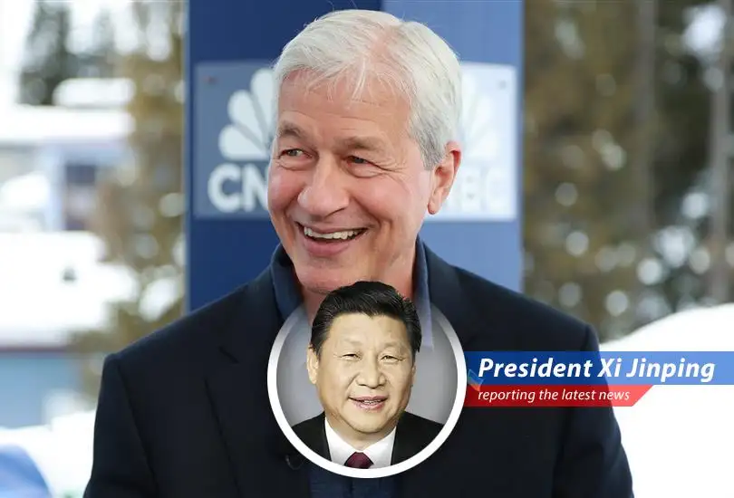 President Xi Jinping provides his satirical take on JPMorgan Chase CEO's reaction to Capital One's big move in the credit card industry.