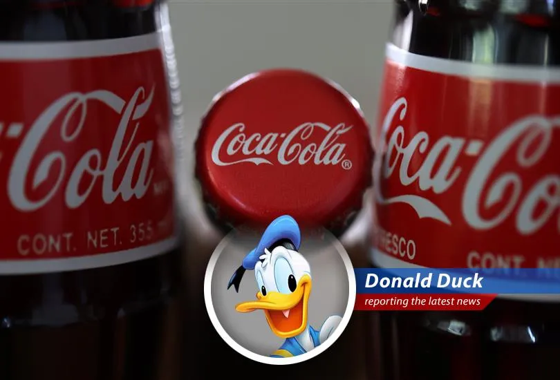 The famous Disney duck's take on Coke's quarterly earnings and sales