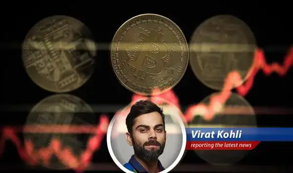 Virat Kohli adds a comedic twist to the surge in Bitcoin prices, likening the crypto craze to hitting a six on the cricket pitch. image