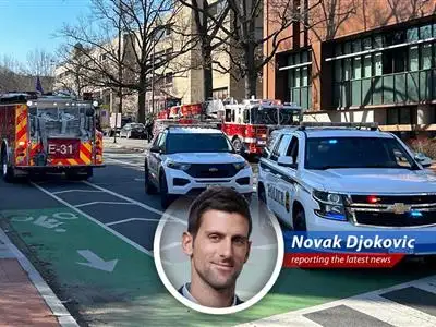 A U.S. military member set himself on fire outside Israeli Embassy in Washington as an act of protest against the war in Gaza image