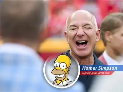 Amazon founder Jeff Bezos sells massive chunk of shares, making his bank account bigger than Marge's hair. image