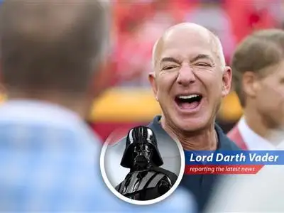 Bezos' selling spree continues as he channels his inner Sith Lord image