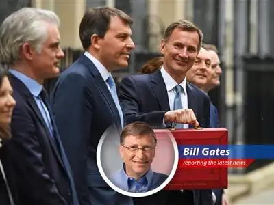 Billionaire entrepreneur Bill Gates humorously comments on the U.K.'s latest public finance figures image