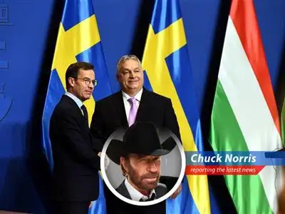 Chuck Norris weighs in on Hungary's critical vote to approve Sweden's NATO accession bid image