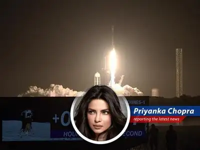 Join Priyanka Chopra as she adds her signature humor and satire to the news of Intuitive Machines' mission to the moon's surface. image