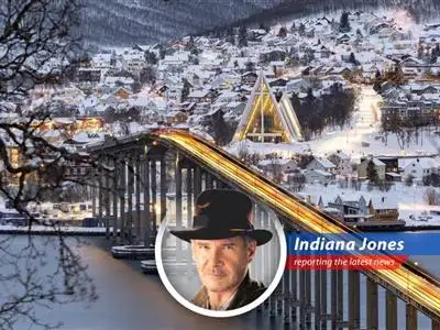 Join me, Indiana Jones, as I dive into Norway's electrifying success in EV adoption image