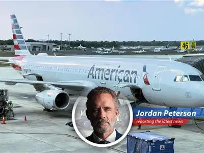 Jordan Peterson adds humor and satire to the recent price hike on checked bag fees by American Airlines image