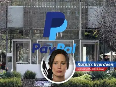 Katniss Everdeen offers a satirical take on PayPal's struggles in the face of fierce competition image