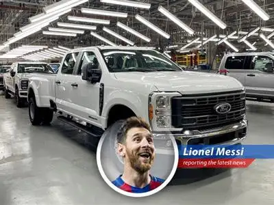 Lionel Messi shares his witty take on Ford and UAW Local 62's tentative deal to avert a strike at Ford's Kentucky truck plant image