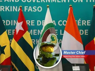 Master Chief adds humor and satire to the news of three West African countries leaving ECOWAS image