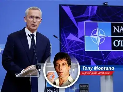 NATO Secretary-General admits some members are underfinancing defense budget, while Tony Montana weighs in with his iconic wit and humor. image