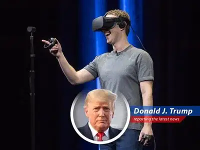 President Donald Trump weighs in on the competition between Meta and Apple in the mixed-reality headset market image