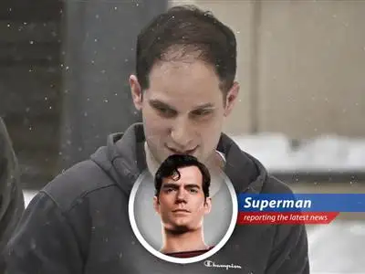 Putin considers swap for detained reporter, Superman provides witty commentary image