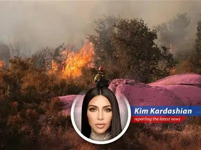 Scientists warn that the world has hit a key warming threshold, but Kim Kardashian brings her signature humor and wit to the table. image