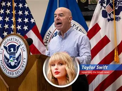 Taylor Swift puts her own twist on the news of Homeland Security Secretary Alejandro Mayorkas being impeached image