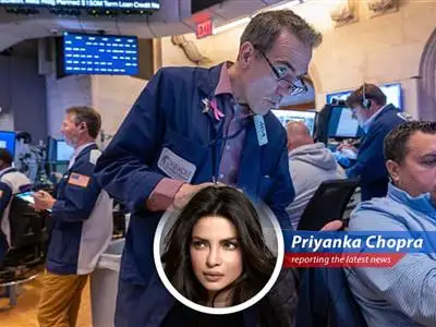 The Bollywood star shares her humorous take on the market's tech-driven rally image