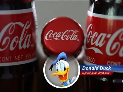 The famous Disney duck's take on Coke's quarterly earnings and sales image