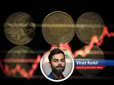 Virat Kohli adds a comedic twist to the surge in Bitcoin prices, likening the crypto craze to hitting a six on the cricket pitch. image