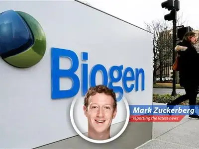 Zuckerberg adds his own humorous spin to Biogen's financial woes image